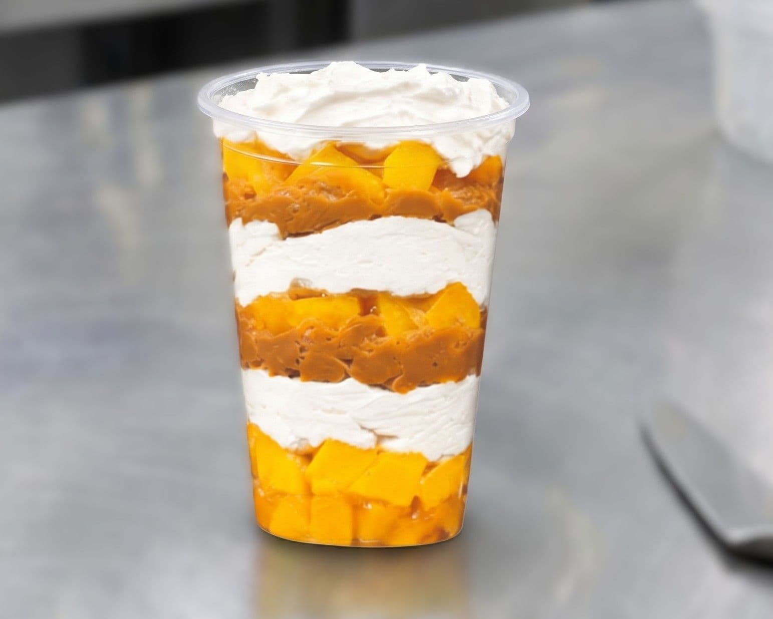 Durazno con crema