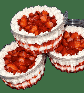 Frutilla con crema